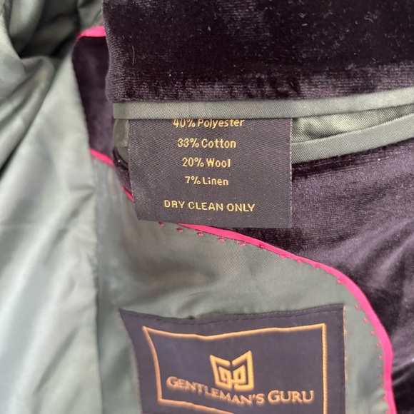 Gentleman’s Guru Fancy Emerald Green Tuxedo Black Velvet Lapel Formal Black Tie - Picture 14 of 16